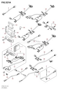 DF300Z From 30001Z-780001 (E01)  2007 drawing OPT:HARNESS