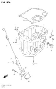 11505F-140001 (2021) 115hp E11 E40-Gen. Export 1-and 2 (DF115BG) DF115BG drawing OIL PAN