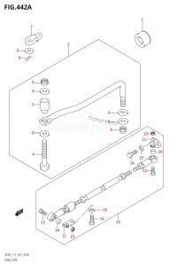 DF115T From 11501F-371001 (E01 E40)  2003 drawing DRAG LINK