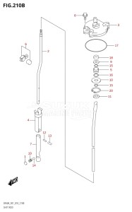 05004F-810001 (2018) 50hp E01-Gen. Export 1 (DF50AVT  DF50AVTH) DF50A drawing SHIFT ROD (DF60AVT,DF60AVTH)