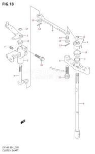 DF140 From 14001Z-251001 (E01)  2002 drawing CLUTCH SHAFT