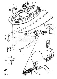 DT25 From 02503-507355 ()  1985 drawing GEAR CASE