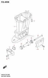 DF40A From 04004F-810001 (E34-Italy)  2018 drawing DRIVE SHAFT HOUSING ((DF40AQH,DF40ATH,DF50ATH):E01)