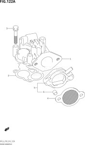 00402F-410001 (2014) 4hp P03-U.S.A (DF4) DF4 drawing INTAKE MANIFOLD (DF4:P03)