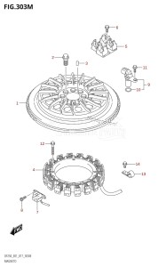 DF225Z From 22503Z-710001 (E01 E40)  2017 drawing MAGNETO (DF250Z:E40)