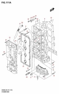 DF200AZ From 20003Z-710001 (E01 E40)  2017 drawing CYLINDER HEAD