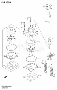 DF50A From 05004F-410001 (E01)  2014 drawing WATER PUMP (DF40AQH:E01)