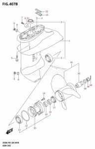 DF20A From 02002F-440001 (P01 - P40)  2024 drawing GEAR CASE (P40)