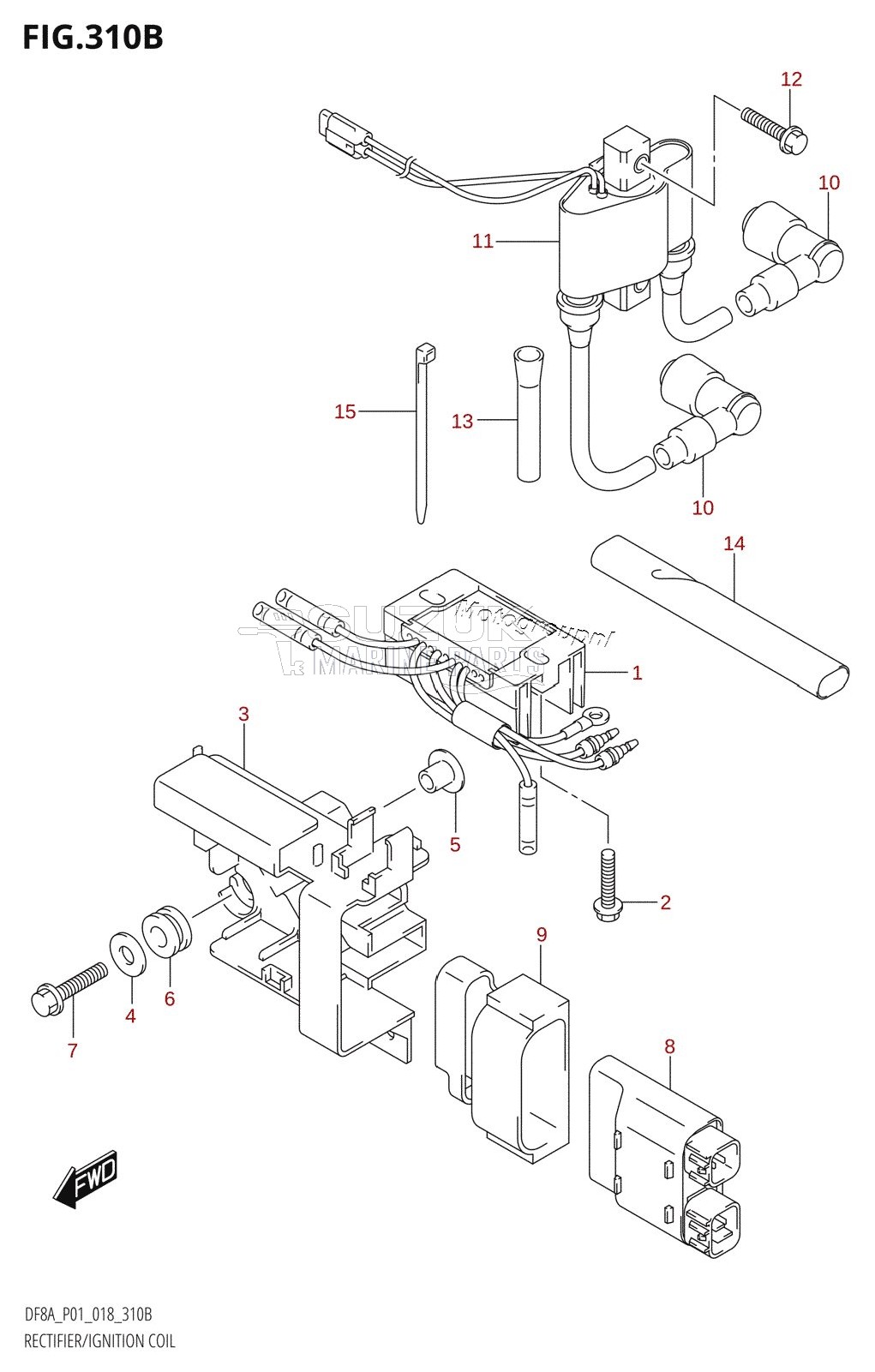 RECTIFIER /​ IGNITION COIL (DF8AR,DF9.9AR)