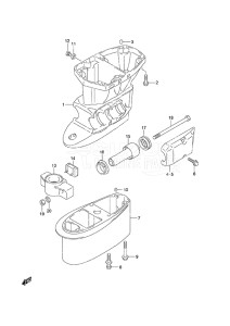 Outboard DF 50A drawing Drive Shaft Housing High Thrust