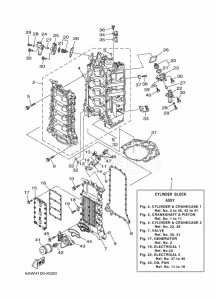 F350AETX drawing CYLINDER--CRANKCASE-1