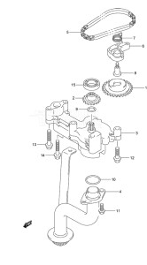 Outboard DF 225 drawing Oil Pump