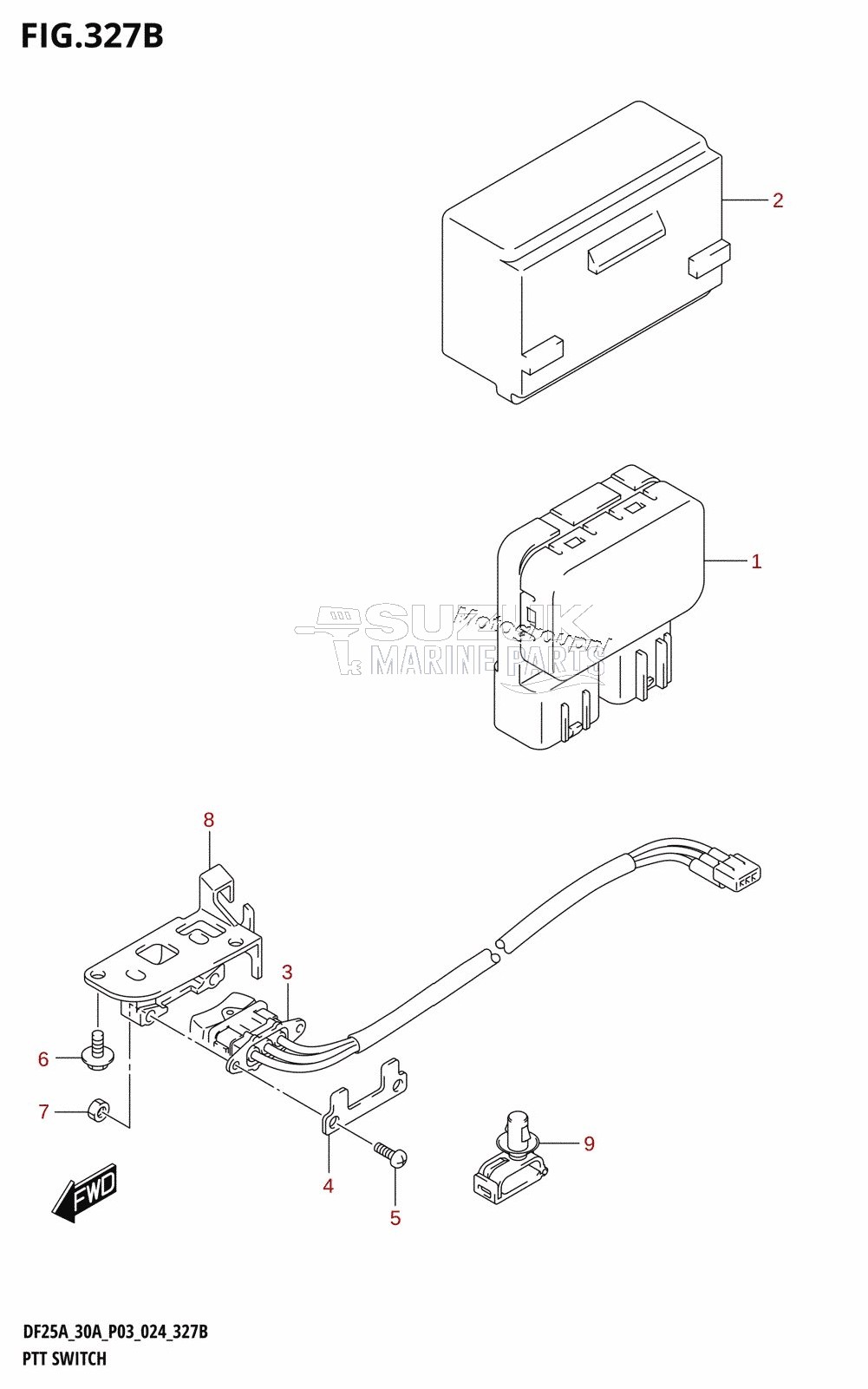 PTT SWITCH (DF25ATH,DF30ATH)