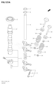 00992F-880001 (2008) 9.9hp P03-U.S.A (DF9.9K8  DF9.9RK8  DF9.9THK8  DF9.9TK8) DF9.9 drawing CAMSHAFT