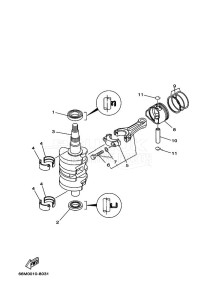 F15PLHE drawing CRANKSHAFT--PISTON