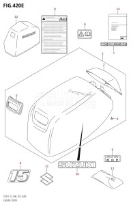 DT9.9 From 00993K-310001 (P36 P40)  2013 drawing ENGINE COVER (DT15K:P36)