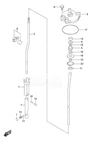 Outboard DF 60A drawing Shift Rod High Thrust