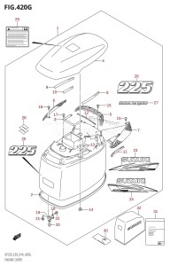 DF250Z From 25003Z-410001 (E03)  2014 drawing ENGINE COVER (DF225Z:E03)