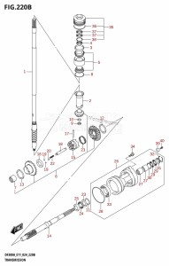 DF250ATSS From 25001N-440001 (E03)  2024 drawing TRANSMISSION (DF250ATSS)