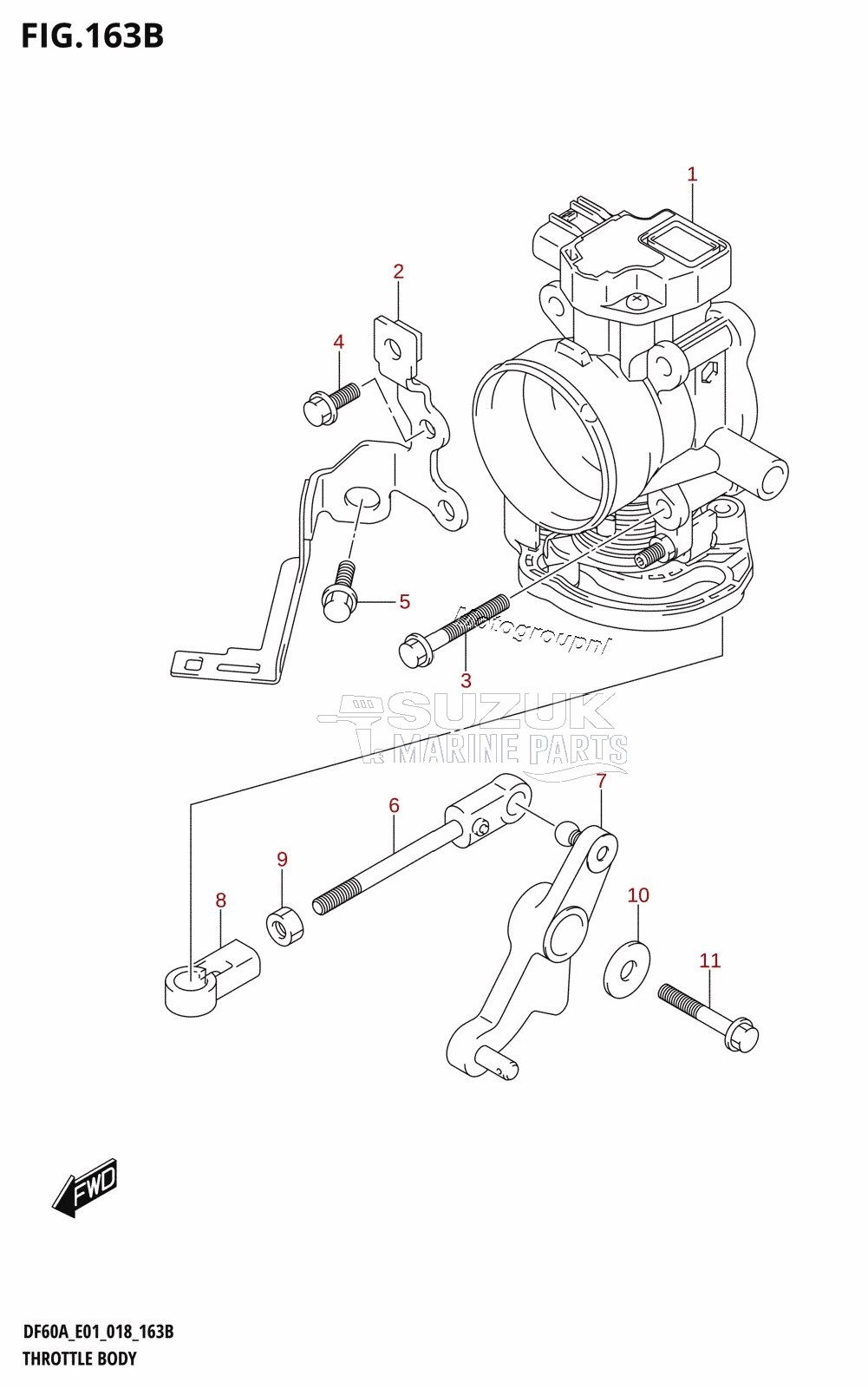 THROTTLE BODY (DF40AQH,DF40ATH,DF50ATH)