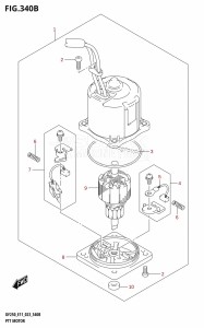 DF225Z From 22503Z-040001 (E01 E03 E40)  2020 drawing PTT MOTOR (X-TRANSOM,XX-TRANSOM)