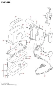 DF60 From 06001F-971001 (E03)  1999 drawing OPT:REMOTE CONTROL ASSY SINGLE (1) (K5,K6,K7,K8,K9)