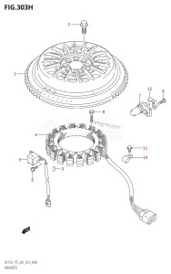 DF150Z From 15002Z-310001 (E01 E40)  2013 drawing MAGNETO (DF175Z:E40)