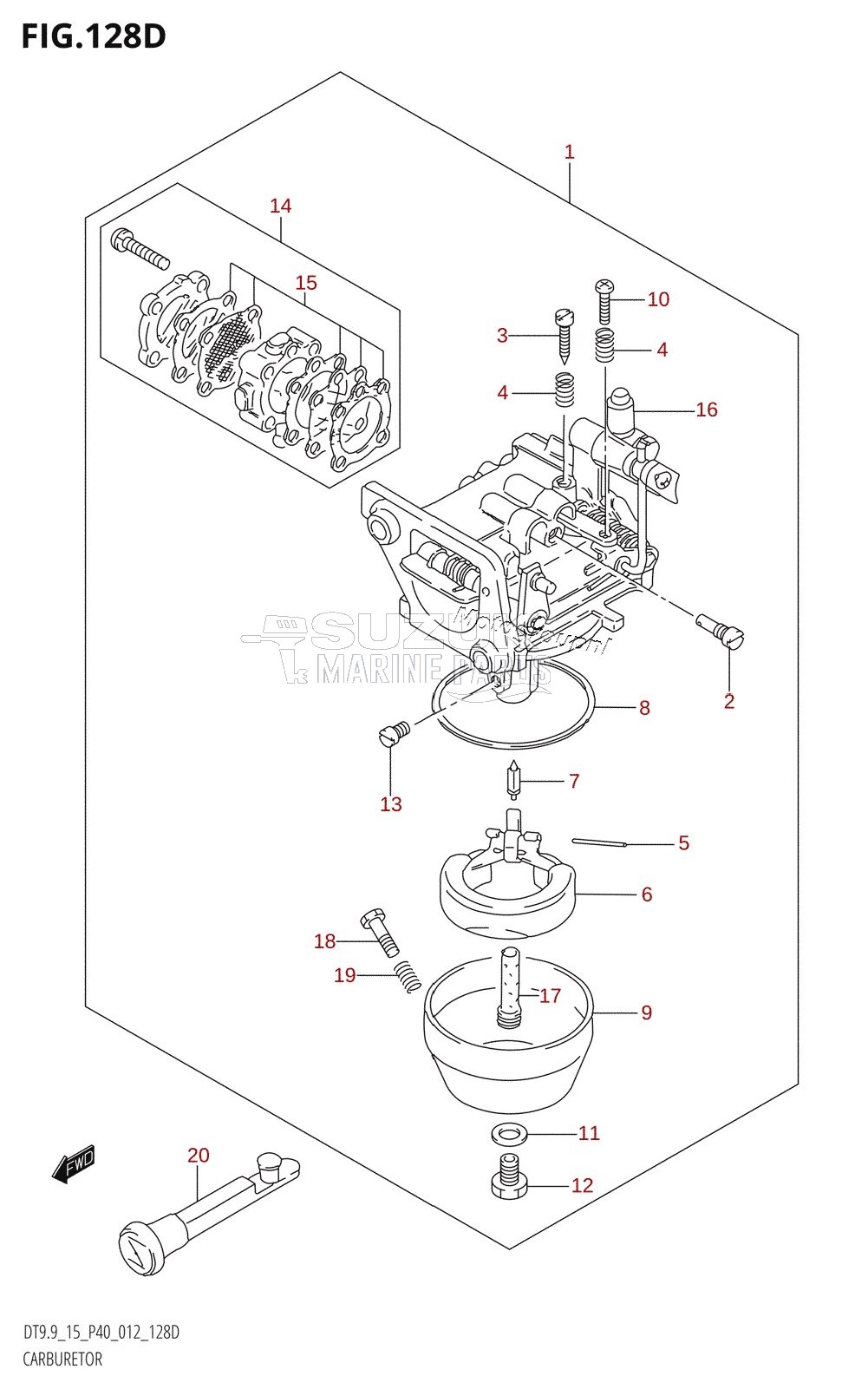 CARBURETOR (DT15:P40)