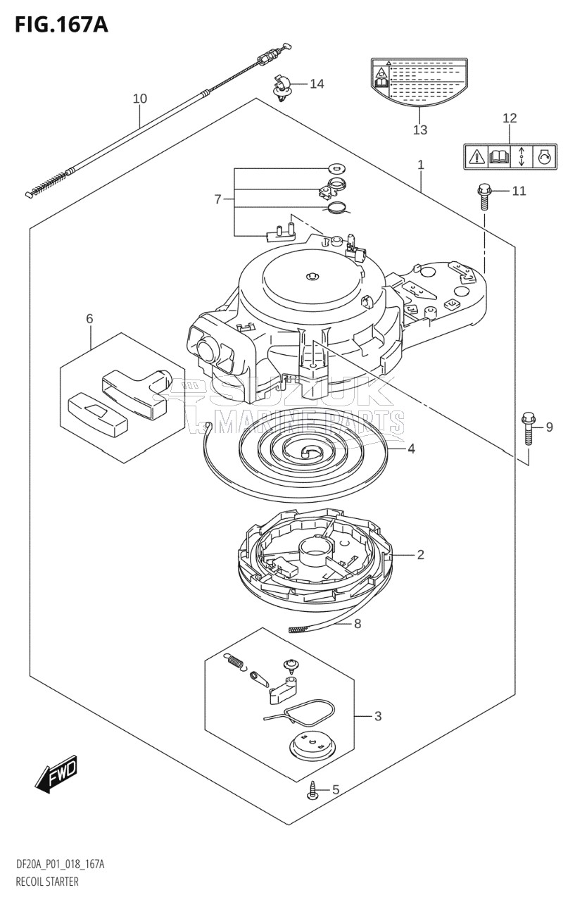 RECOIL STARTER (DF9.9B,DF9.9BR,DF15A,DF15AR,DF20A,DF20AR)