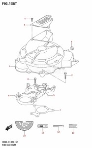 DF60A From 06002F-510001 (E01 E40)  2015 drawing RING GEAR COVER (DF60AVTH:E01)