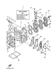 20MSHH drawing CYLINDER--CRANKCASE