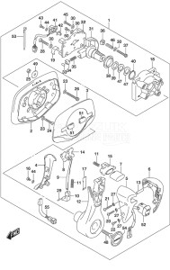 Outboard DF 200AP drawing Flush Mount Remocon