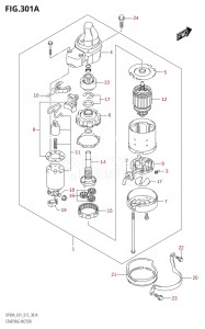 08002F-510001 (2005) 80hp E40 E01- (DF80A) DF80A drawing STARTING MOTOR