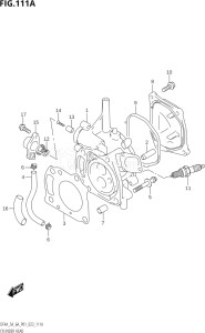 00403F-140001 (2021) 4hp P01-Gen. Export 1 (DF4A) DF4A drawing CYLINDER HEAD