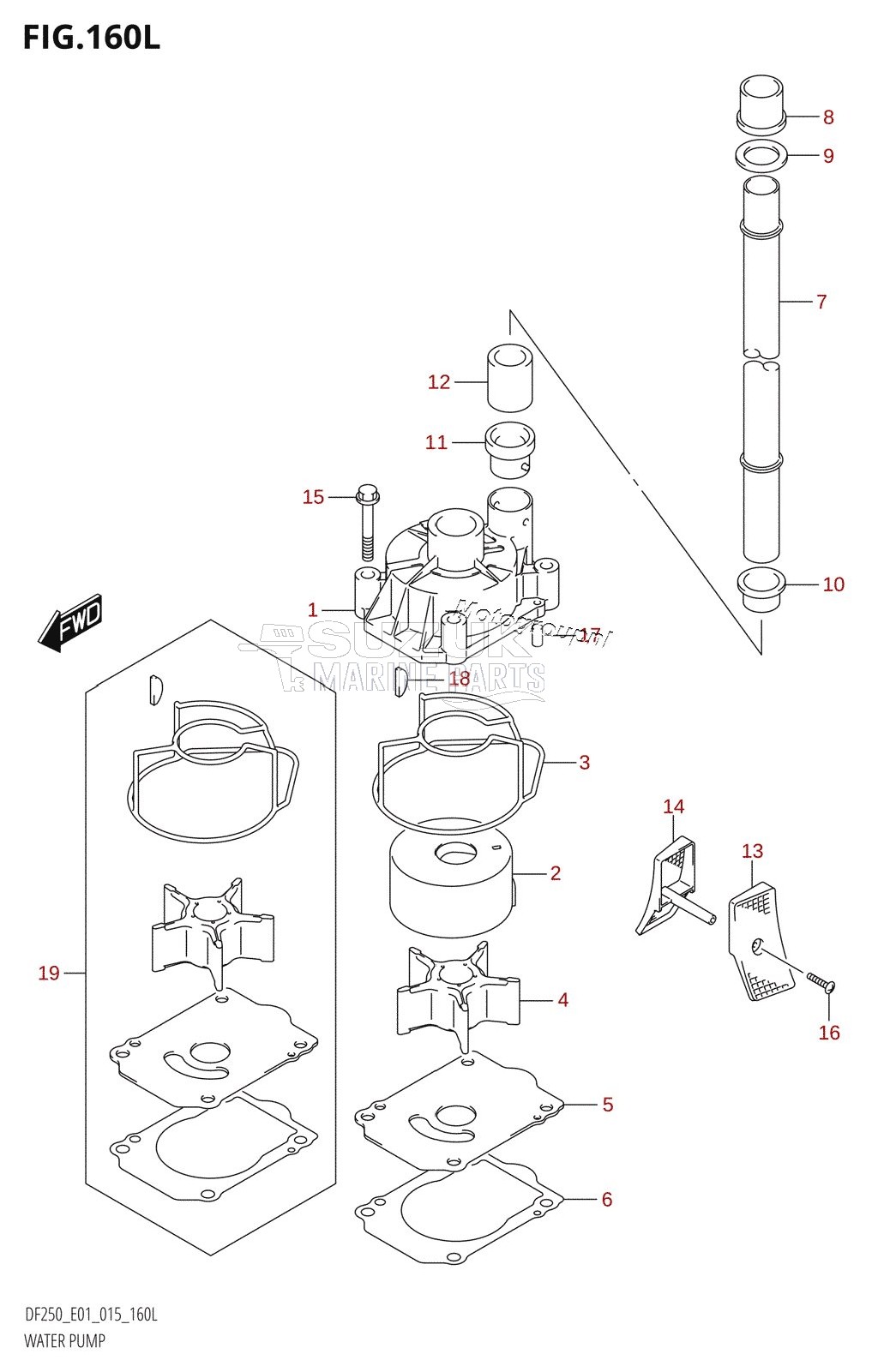 WATER PUMP (DF250Z:E01)