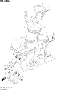 00403F-810001 (2018) 4hp P01-Gen. Export 1 (DF4A) DF4A drawing SWIVEL BRACKET