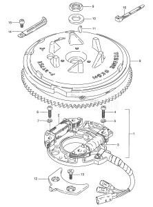 DT15 From 01501-231001 ()  1992 drawing MAGNETO (~MODEL:95)