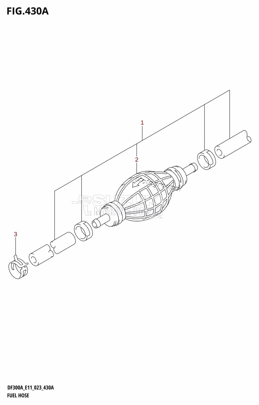 FUEL HOSE ((DF300A,DF250A):(E01,E11))