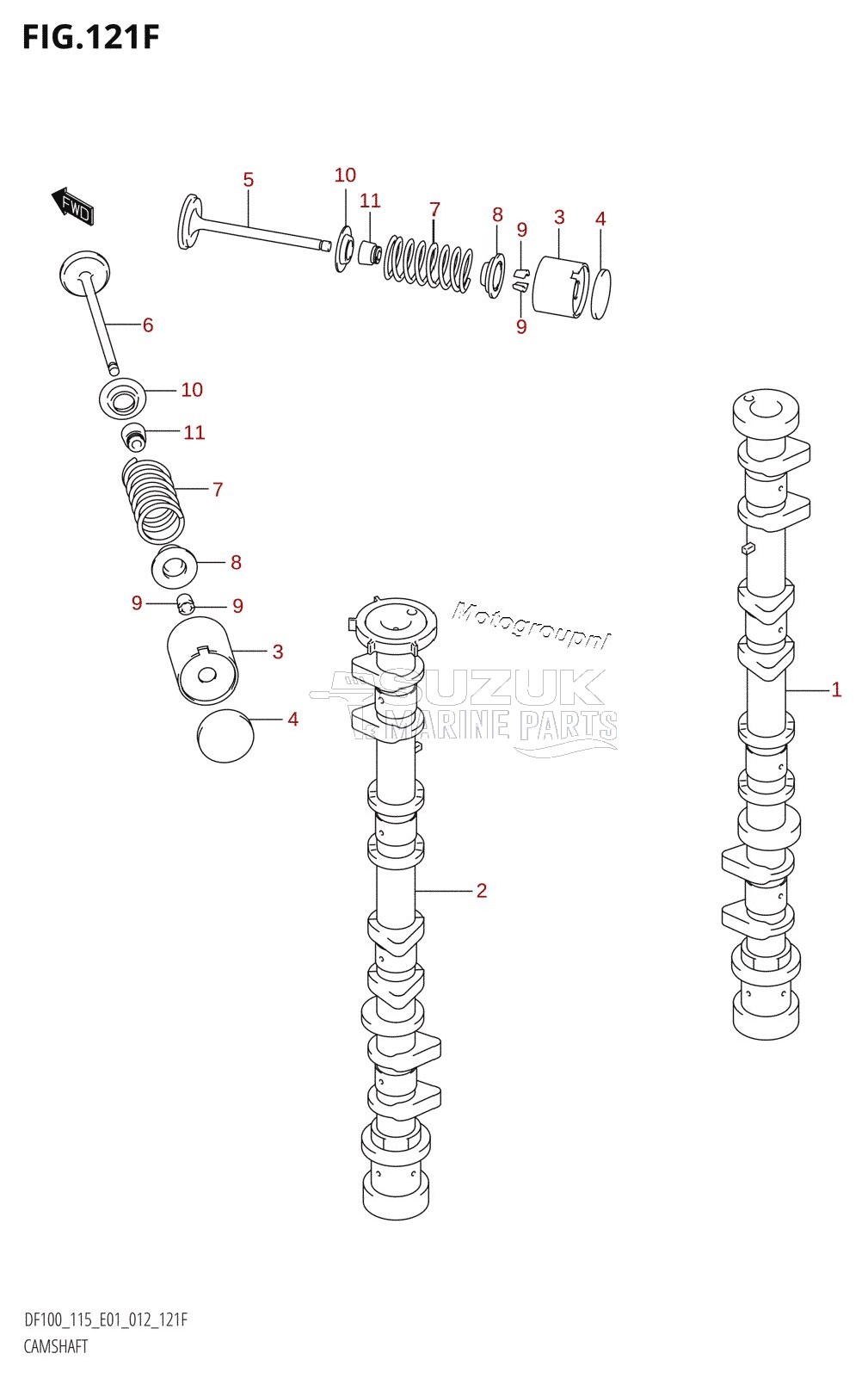 CAMSHAFT (DF115Z:E40)