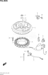 03003F-510001 (2005) 30hp P01 P40-Gen. Export 1 (DF30A  DF30AQ  DF30AR  DF30AT  DF30ATH) DF30A drawing MAGNETO (M-STARTER:DF30AQ:P01)