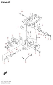 DT25 From 02503K-810001 (P36-)  2018 drawing DRIVE SHAFT HOUSING (L-TRANSOM)