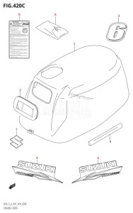 DF6 From 00602F-410001 (P01)  2014 drawing ENGINE COVER (DF6:P01)