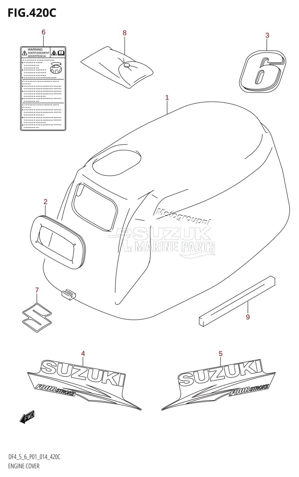 ENGINE COVER (DF6:P01)