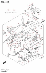 DF60A From 06003F-240001 (E11 E40)  2022 drawing TILLER HANDLE (DF40ATH,DF50ATH)