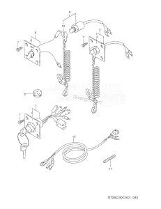 DT30C From 03003-121001 ()  1992 drawing OPT:PANEL SWITCH