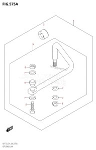 DF175T From 17502F-610001 (E01 E40)  2016 drawing OPT:DRAG LINK (DF150T:E01)