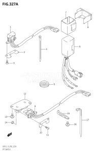 00992F-421001 (2004) 9.9hp P03-U.S.A (DF9.9RK4) DF9.9 drawing PTT SWITCH (DF9.9T,DF9.9TH)