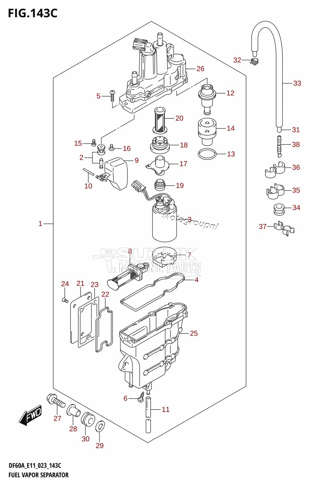 FUEL VAPOR SEPARATOR (023)