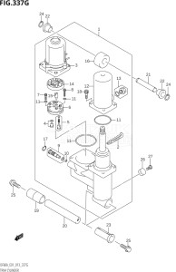 06002F-310001 (2013) 60hp E01 E40-Gen. Export 1 - Costa Rica (DF60A  DF60AQH  DF60ATH) DF60A drawing TRIM CYLINDER (DF60A:E40)