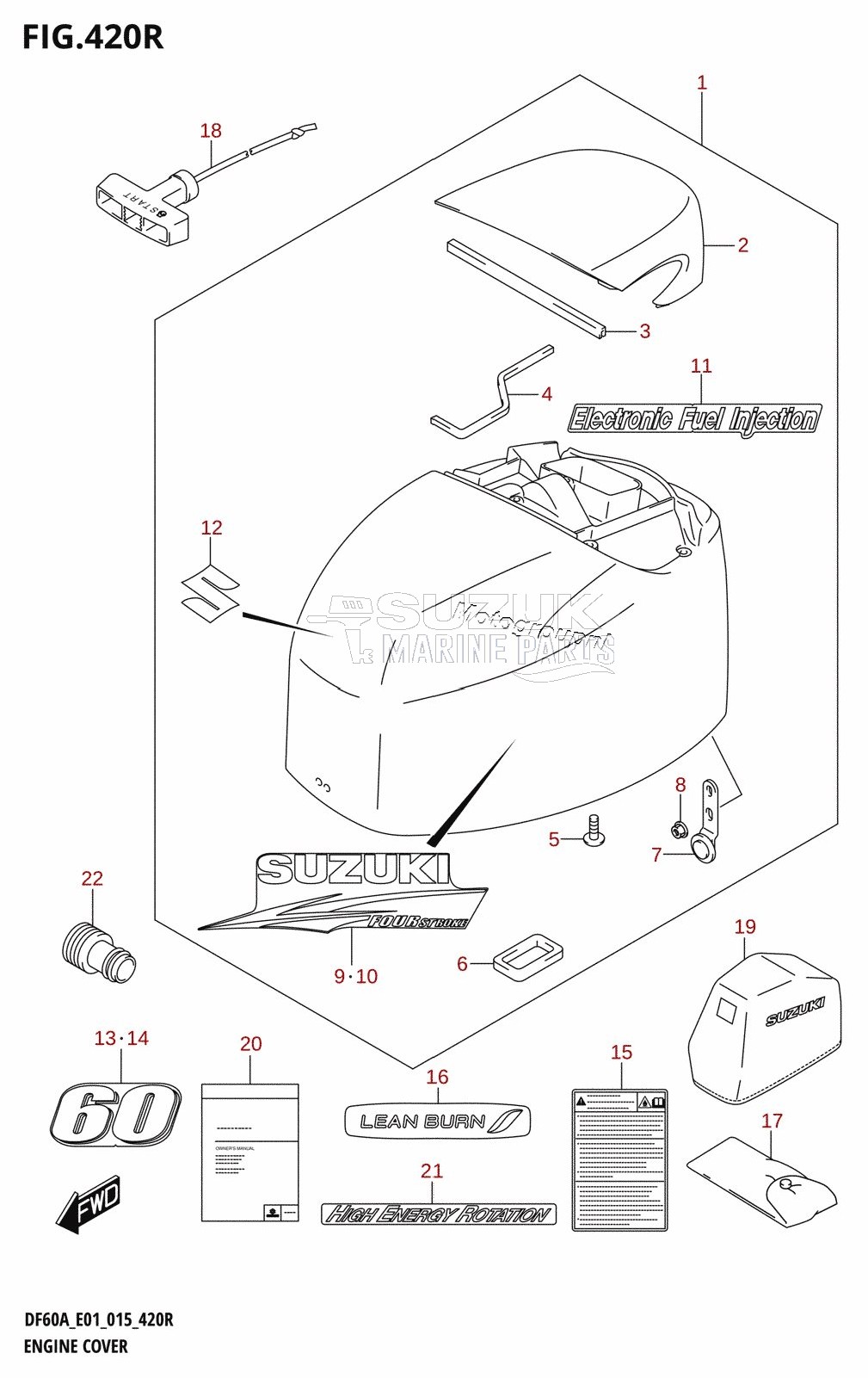 ENGINE COVER (DF60AVT:E01)